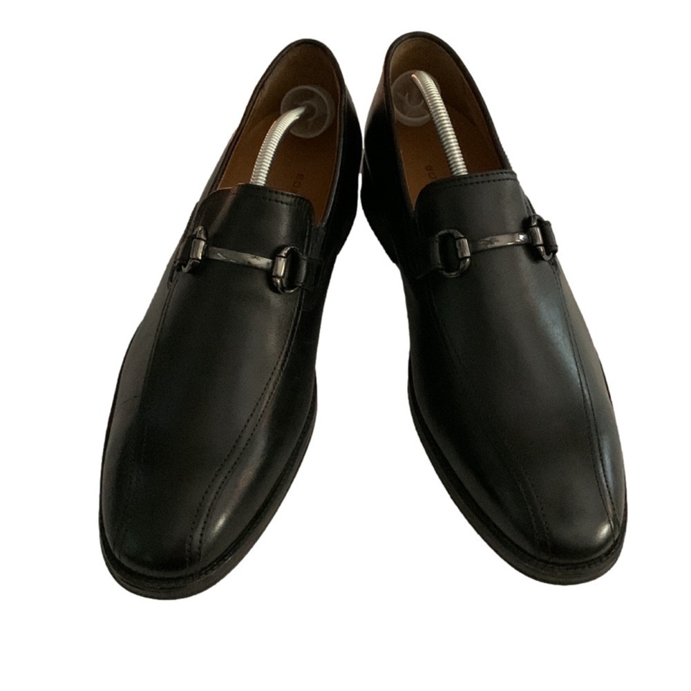 Bostonian Greer Step Dress Loafers, 12M, Black Leather